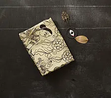 Kopal | Handmade ~ Kalamkari Silk Saree - Black & White
