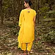 shop Hand Embroidered Chanderi Silk Kaftan Set (Set of 2)