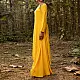 shop Embroidered Chanderi - Yellow Asymmetrical Tunic Set (Set of 2)
