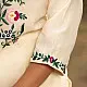 shop Hand Embroidered Chanderi Kurta Set with Contrast Organza Dupatta (Set of 3)