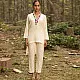 shop Hand Embroidered Chanderi Co - Ord Set - Tunic Paired with Straight Fitted Pant (Set of 2)