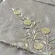 shop Linen Saree - Bead Hand Embroidered 