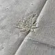 shop Linen Saree - Hand Embroidered - Silvery White