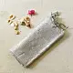 shop Linen Saree - Hand Embroidered - Silvery White