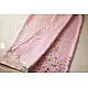 shop Handloom Linen Saree - Hand Embroidered  - Baby Pink Color