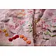 shop Handloom Linen Saree - Hand Embroidered  - Baby Pink Color