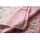 shop Handloom Linen Saree - Hand Embroidered  - Baby Pink Color