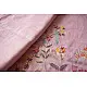 shop Handloom Linen Saree - Hand Embroidered  - Baby Pink Color