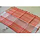 handloom linen peach color saree