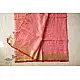 shop Handloom Linen Saree - Hand Embroidered