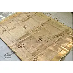 Kopal | Handloom Hand Embroidered Linen Saree ~ 2