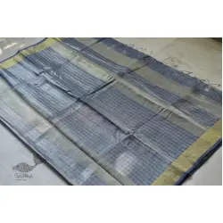 Kopal | Handloom Tissue Linen Saree ~ 8