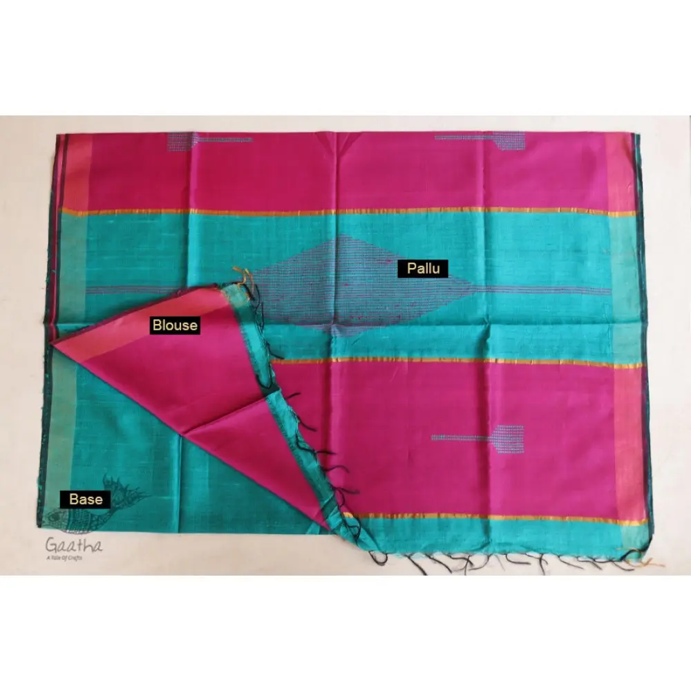 वैशाली ❂ Bhagalpuri Ghicha Raw Silk Saree  ❂ 30