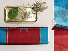 वैशाली ❂ Bhagalpuri Ghicha Raw Silk Saree  ❂ 24