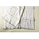 shop Handloom Tissue Linen White Saree - Hand Embroidery