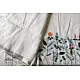 shop Handloom Tissue Linen White Saree - Hand Embroidery