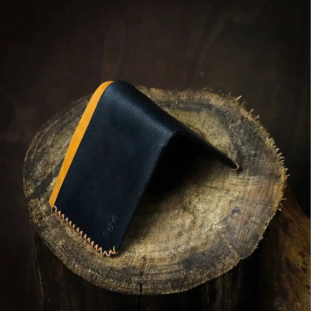 shop Leather ~ Classic Wallet - Indigo