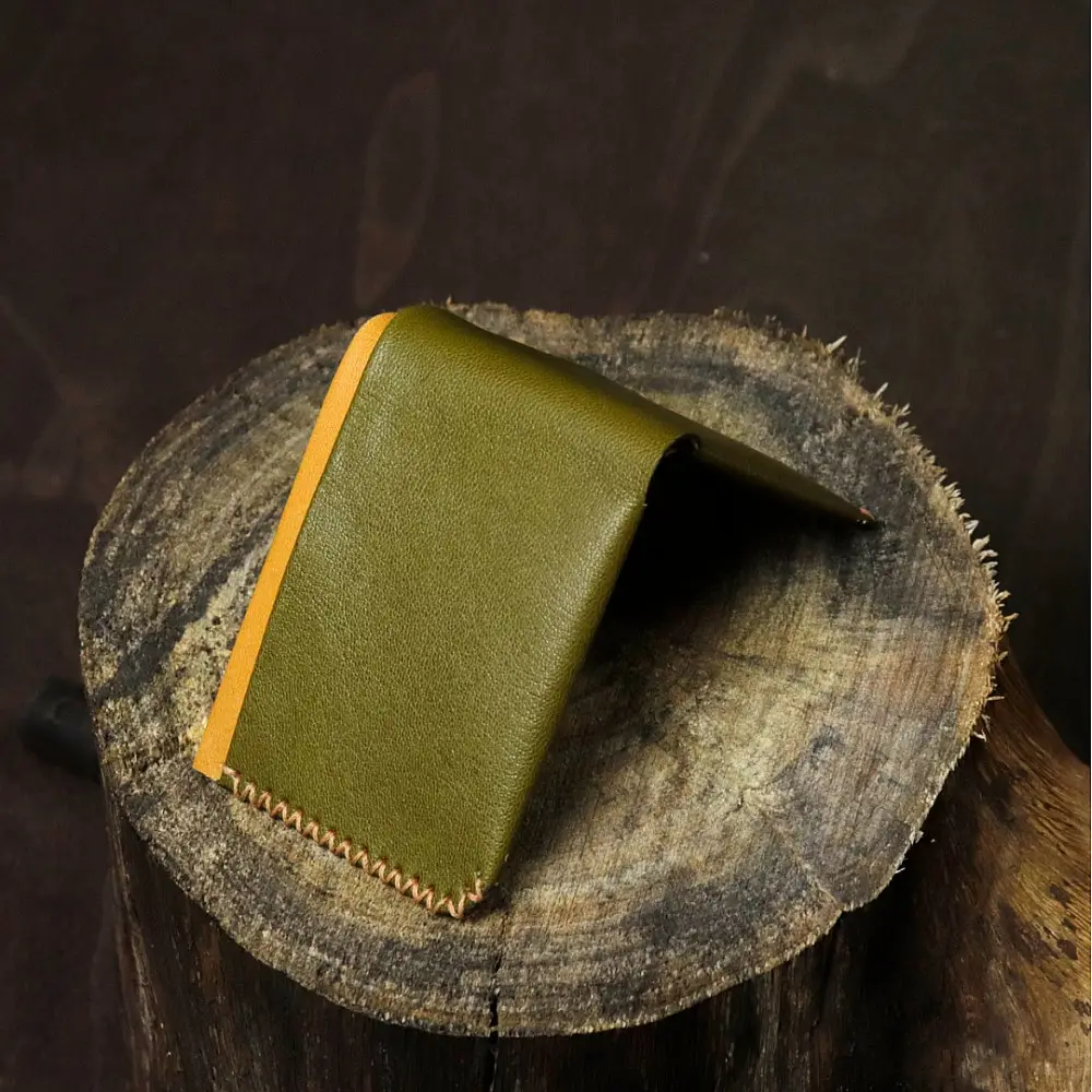 shop Leather ~ Classic Wallet - Olive