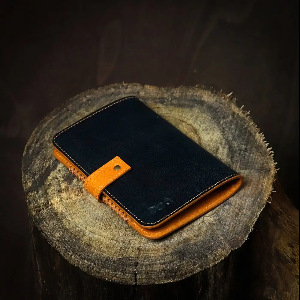 shop Leather ~ Travel Wallet - Indigo