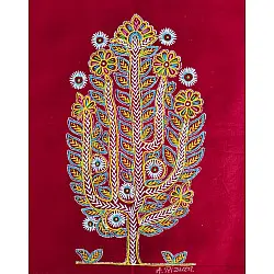 Art from Banni ~ Rogan Art Painting ( 10 x 6 inch ) - B Art from Banni ~ Rogan Art Painting ( 10 x 6 inch ) - B