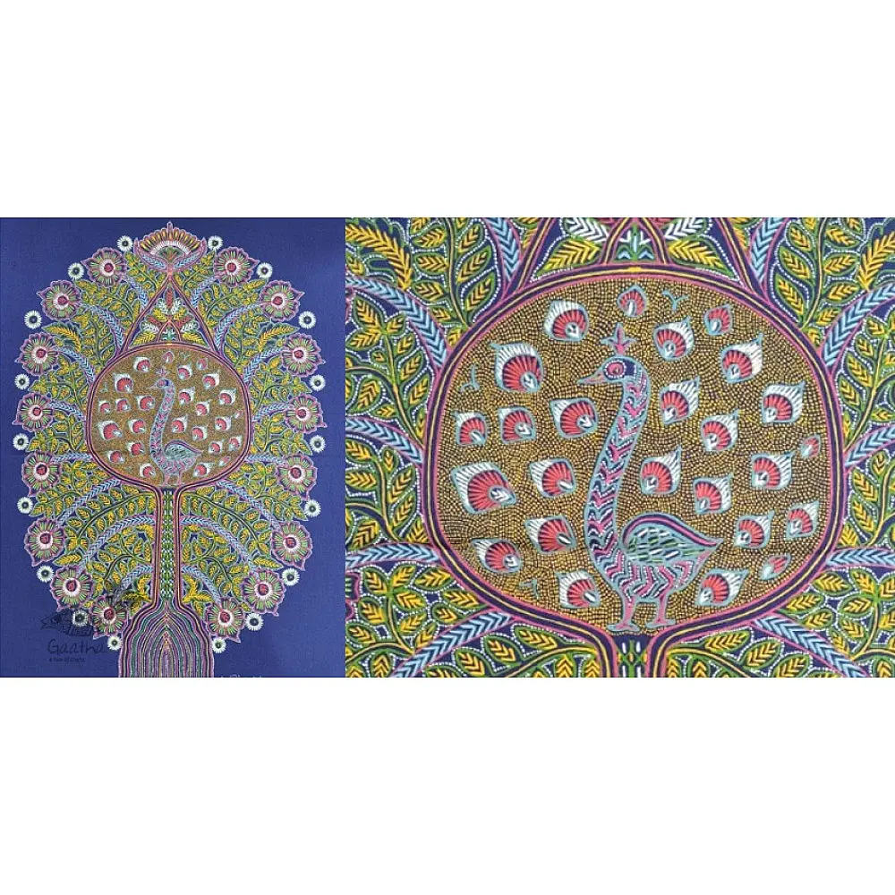 shop rogan art painting from gujarat - peacock