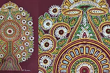 Art from Banni ~ Rogan Art Painting ( 10" X 6" ) - C