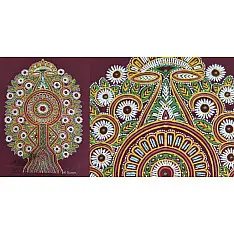 Art from Banni ~ Rogan Art Painting ( 10" X 6" ) - C