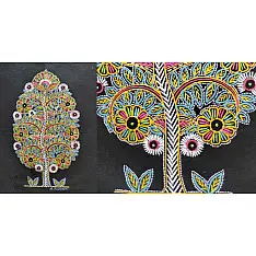 Art from Banni ~ Rogan Art Painting ( 10" X 6" ) - E