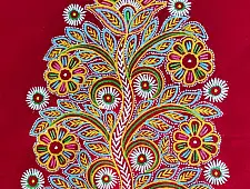 Art from Banni ~ Rogan Art Painting ( 10 x 6 inch ) - D