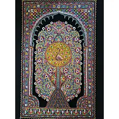Art from Banni ~ Rogan Art Painting ( 24 x 36 inch ) - Mayur