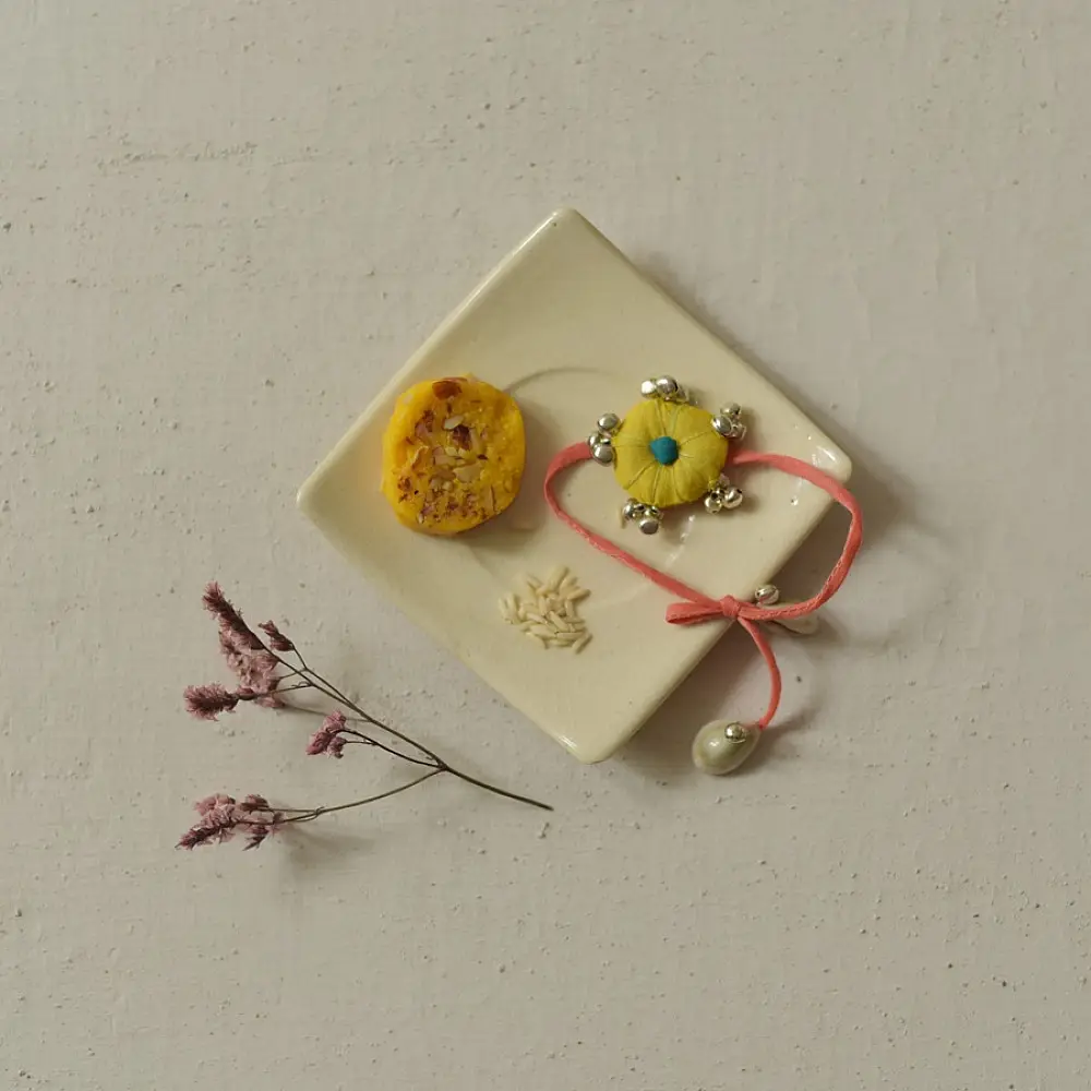 Shop Handmade Bhai Bhabhi Rakhi Set