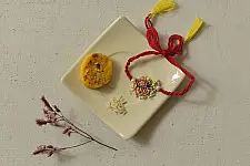 Threads of Tradition | Bhai Bhabhi Rakhi Set - A