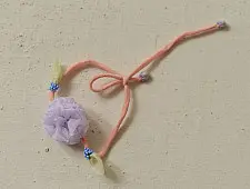 Threads of Tradition | Handmade Fabric Bhai Bhabhi Rakhi Set