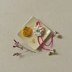 Threads of Tradition | Bhai Bhabhi Rakhi Set - Cotton Fabric