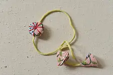 Threads of Tradition | Handmade Cotton Fabric Rakhi - Bhai Bhabhi Rakhi Set