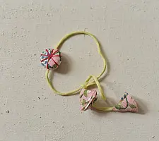 Threads of Tradition | Handmade Cotton Fabric Rakhi - Bhai Bhabhi Rakhi Set