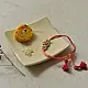 Shop Kundan Rakhi Set For Bhai & Bhabhi