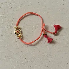 Threads of Tradition | Kundan Rakhi Set For Bhai & Bhabhi