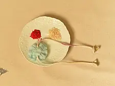 Threads of Tradition ~ Handmade Fabric Bhai Rakhi - B