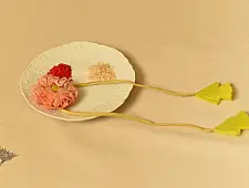 Threads of Tradition ~ Handmade Fabric Bhai Rakhi (Chanderi Fabric) F