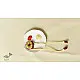 Handmade Fabric Rakhi - Chanderi Fabric - maroon