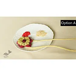 Threads of Tradition ~ Handmade Fabric Rakhi - Chanderi Fabric - Three Options Available
