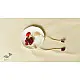 Handmade Fabric Rakhi - Chanderi Fabric - maroon