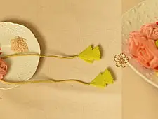 Threads of Tradition ~ Handmade Fabric Bhai Rakhi (Chanderi Fabric) F