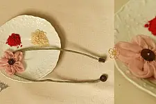 Threads of Tradition ~ Handmade Fabric Bhai Rakhi (Chanderi Fabric) G