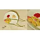 Handmade Fabric Bhai Rakhi - Flower Rakhi