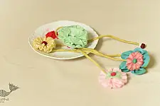 Threads of Tradition ~ Bhai - Bhabhi Rakhi & Lumba Rakhi ( Reusable ) - Set of Two