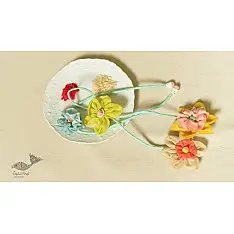 Threads of Tradition ~ Handmade Bhai - Bhabhi Rakhi & Lumba Rakhi ( Set of Two )