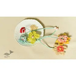 Threads of Tradition ~ Handmade Bhai - Bhabhi Rakhi & Lumba Rakhi ( Set of Two )