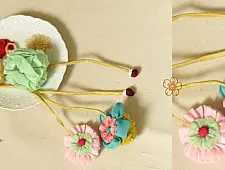 Threads of Tradition ~ Bhai - Bhabhi Rakhi & Lumba Rakhi ( Reusable ) - Set of Two